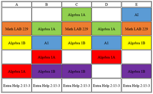 Schedule Schedule